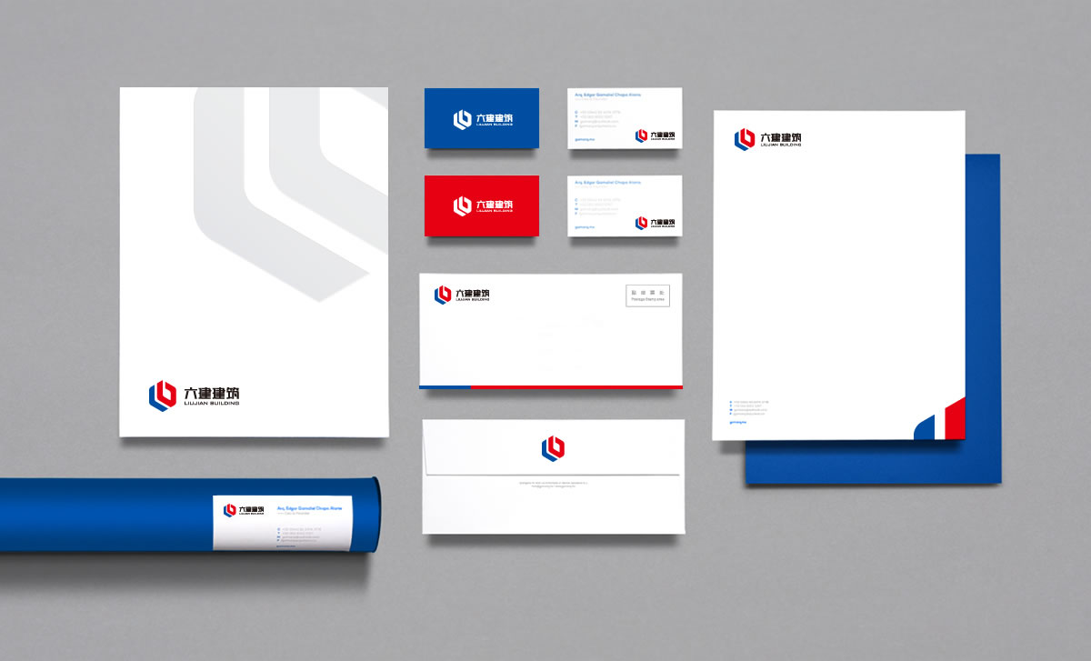 六建建筑品牌形象設(shè)計，六建建筑標(biāo)志設(shè)計_全力設(shè)計