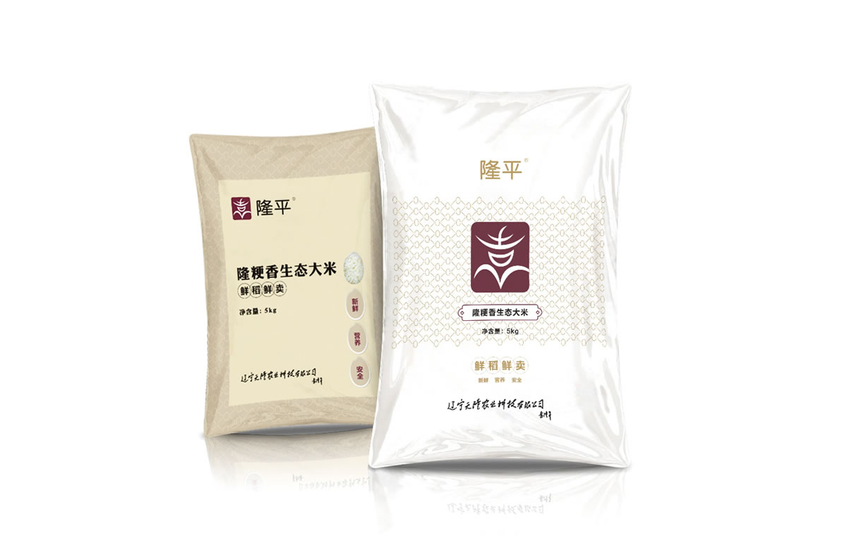 隆平大米商標設(shè)計,隆平大米logo設(shè)計,隆平大米畫冊設(shè)計